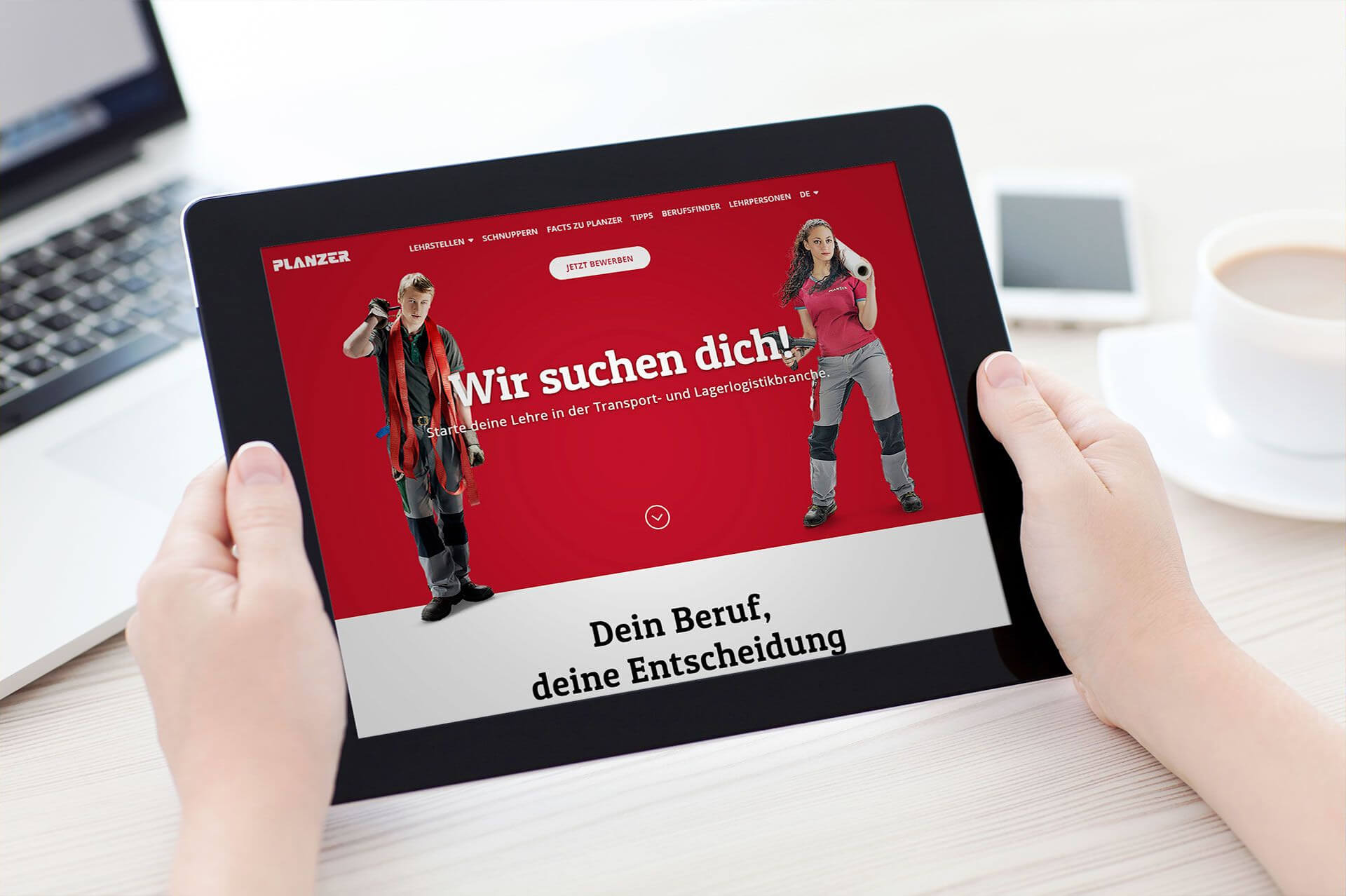 Le site web de l’apprentissage de Planzer est en ligne