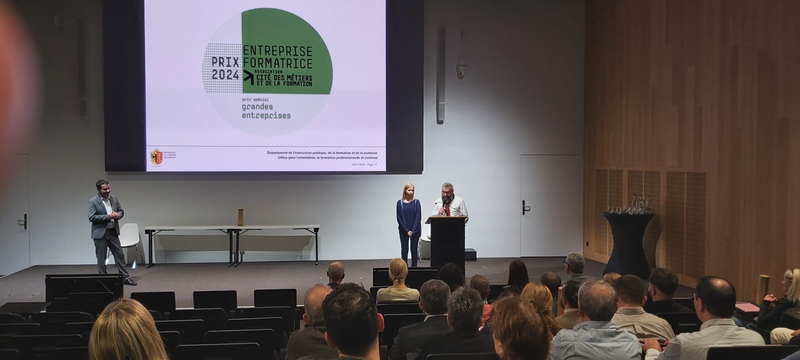 Planzer Genève reconnue «Meilleure entreprise de formation de l’année 2024»